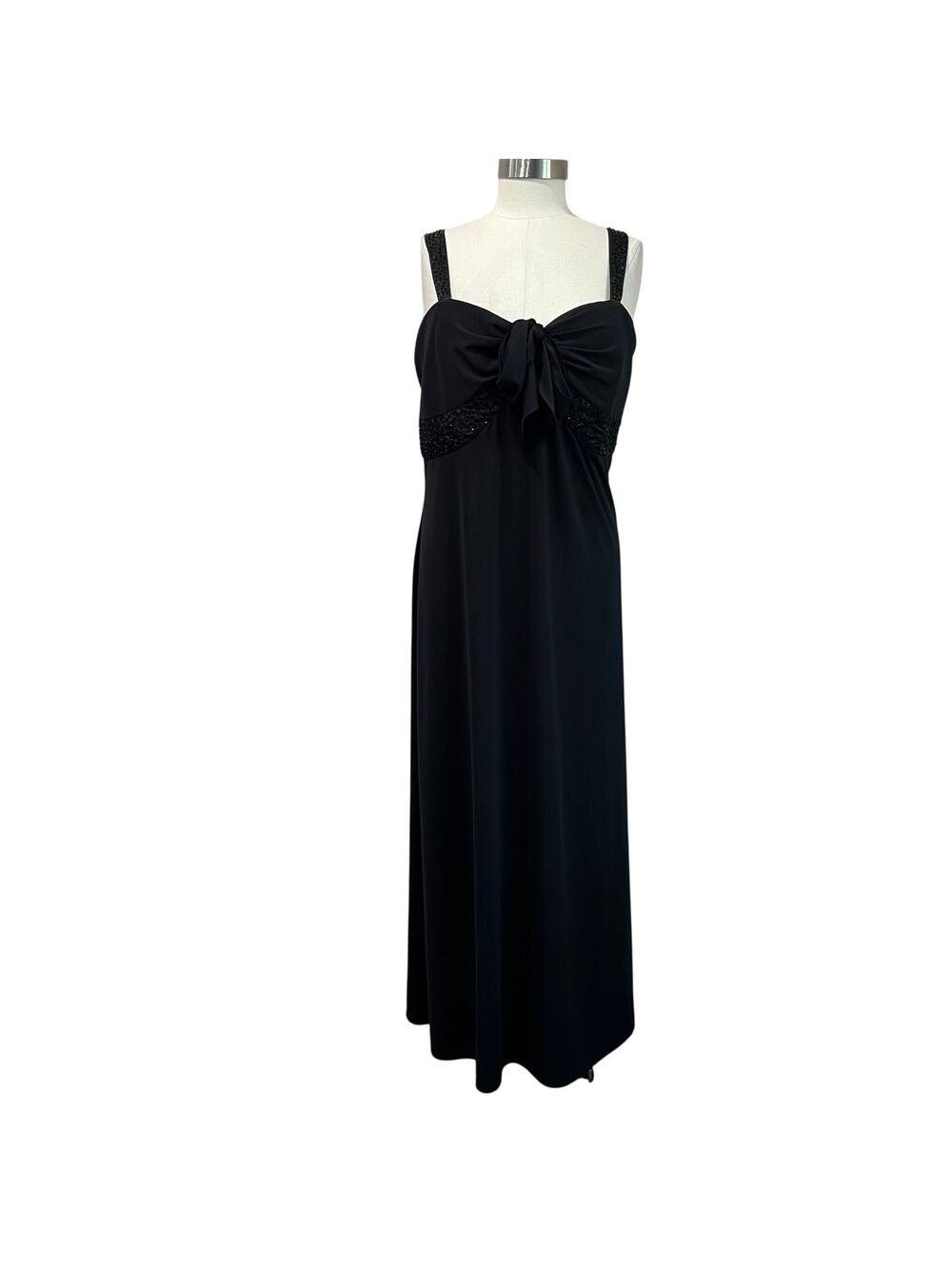 Studio 1940 Black Maxi Gown 18W Whimsigoth Gothic Formal Evening Dress